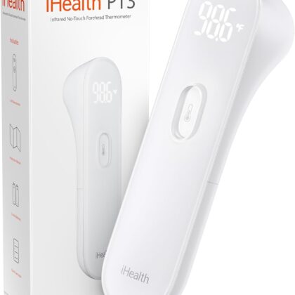 iHealth Thermomètre infrarouge sans contact PT3, mesure la température de toute la famille de façon hygiénique, indolore et avec une très grande précision