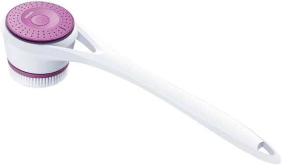 Beurer FC 25 Brosse corporelle avec 2 embouts de brosse amovibles, rotation en 2 étapes et poignée pratique, étanche