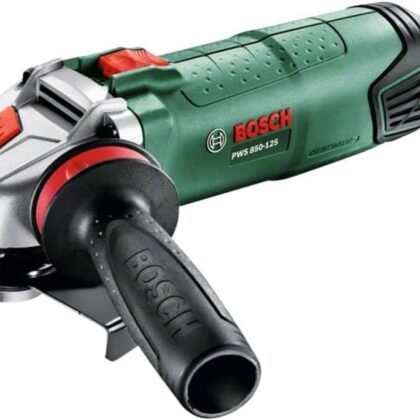 Bosch Home and Garden Meuleuse d’angle Bosch - PWS 850-125 (850 W, poignée antivibration, diamètre de disque : 125 mm, dans boîte carton)