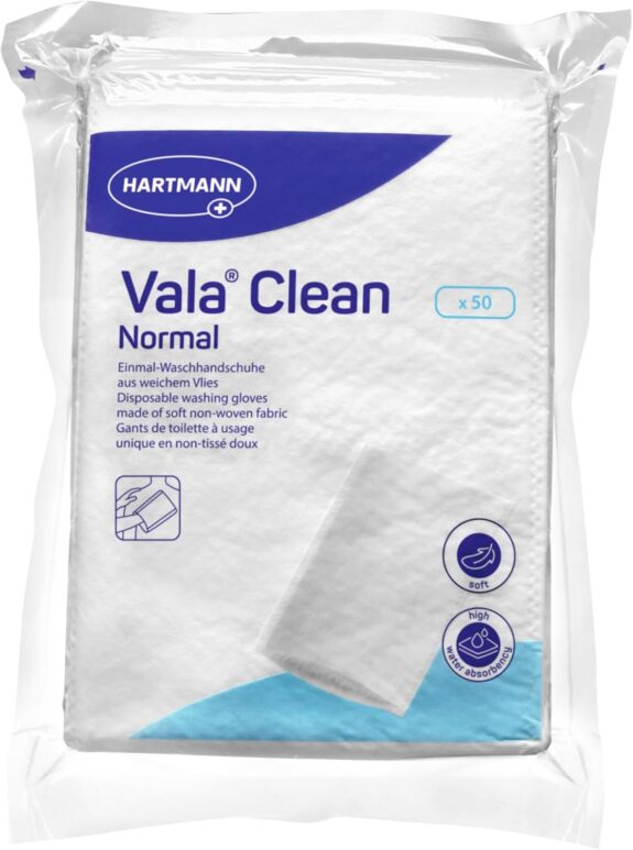 Hartmann ValaClean normal Gants de Toilette Non Tissés Jetables