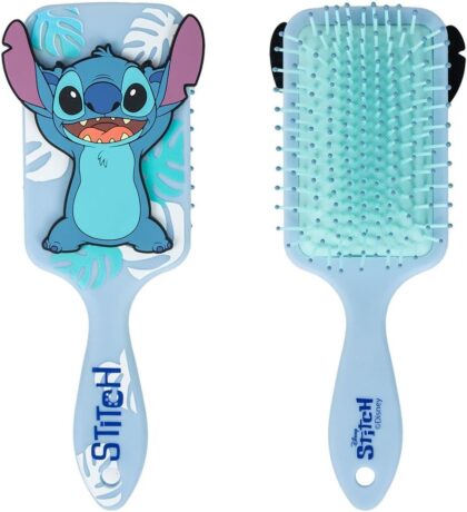 CERDÁ LIFE'S LITTLE MOMENTS - Brosse à Cheveux Stitch - Couleur bleue - Brosse démêlante - Design imprimé Stitch - Produit Original