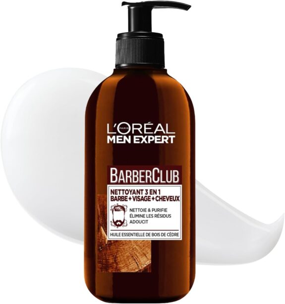 L'Oréal Men Expert BarberClub Nettoyant 3 en 1 Barbe Visage Cheveux 200ml