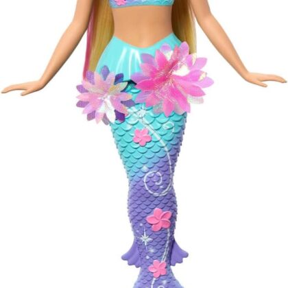 Barbie Poupée Fantaisie sirène avec Fleur