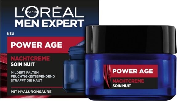 L'Oréal Men Expert Power Age Soin Nuit Anti-Âge Acide Hyaluronique 50ml