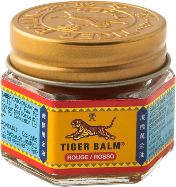 Tiger Balm® Baume du Tigre® Baume Rouge, Effet chaud, Avant l'effort, 19 g