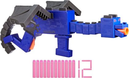 Nerf Minecraft, Blaster Ender Dragon et 12 fléchettes en Mousse Nerf Elite