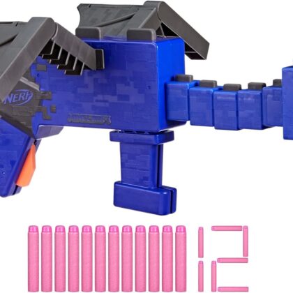 Nerf Minecraft, Blaster Ender Dragon et 12 fléchettes en Mousse Nerf Elite