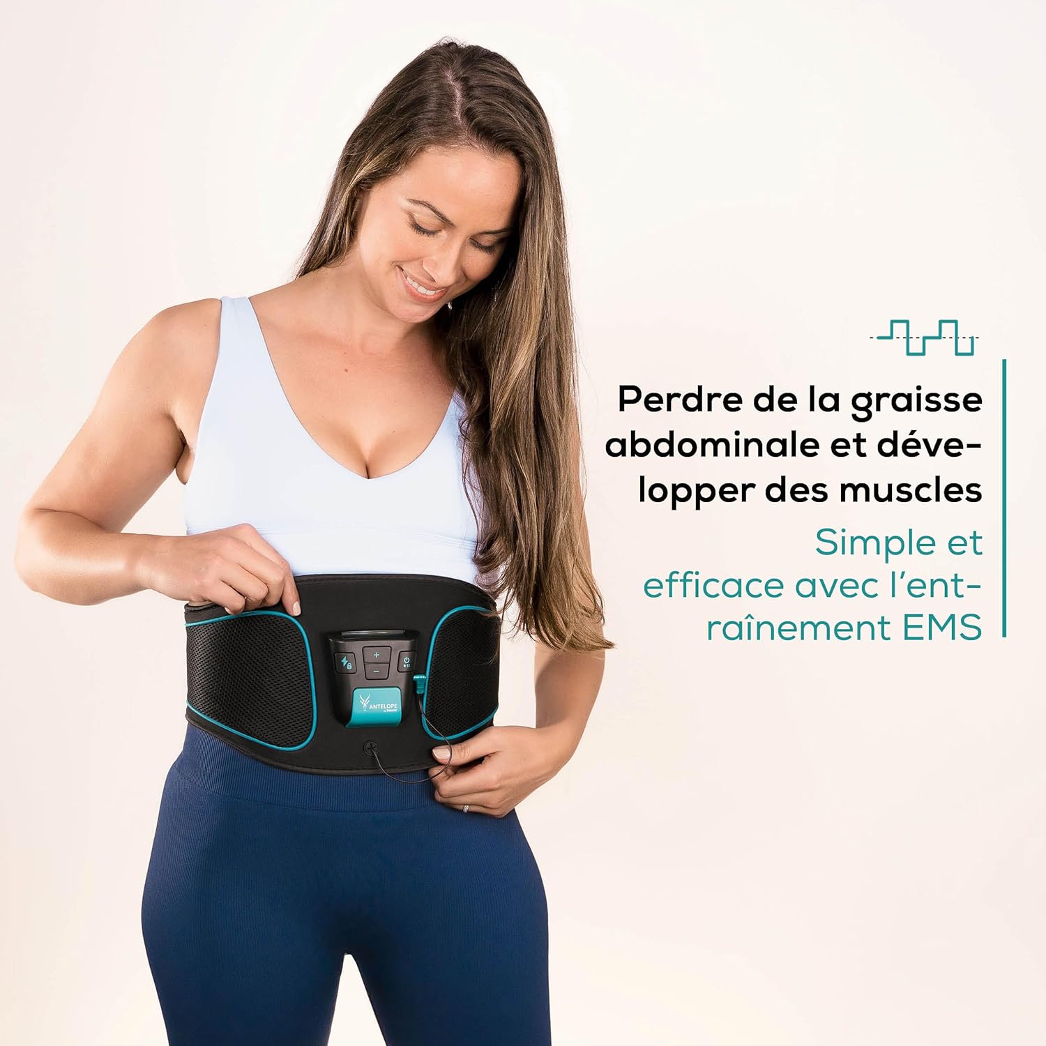 Beurer Corefit I by Antelope Ceinture d'entraînement EMS, stimulation des muscles abdominaux, soutien du développement musculaire, 9 programmes d'entraînement,4 électrodes, pour hommes et femmes – Image 2