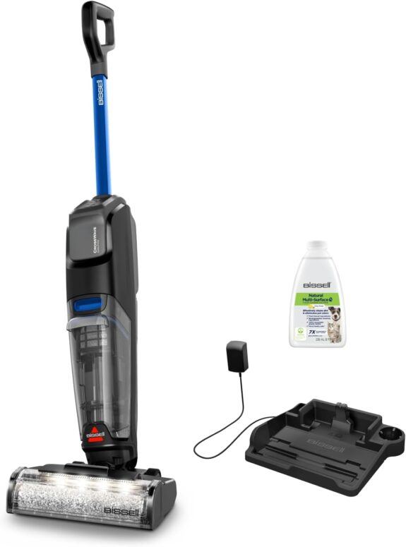 Bissell CrossWave OmniFind Aspirateur Balai Laveur sans Fil 4006N | Aspire & lave en même temps, LED FurFinder pour détecter saletés & poils d'animaux, multi-surfaces 185m²