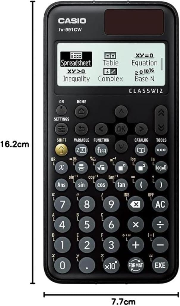 Casio FX-991 CW (Modèle 2024) Calculatrice Scientifique, 540 Fonctions et Affichage Naturel – Image 2